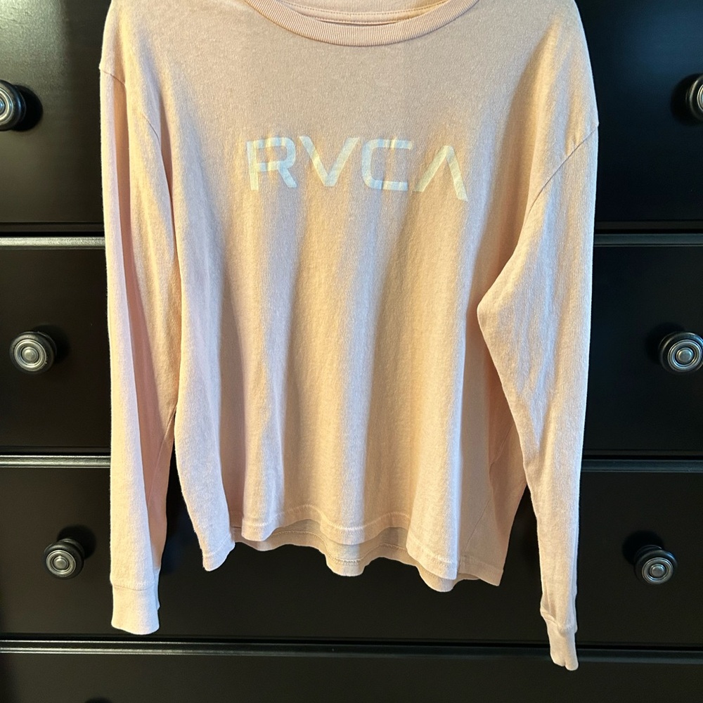 RVCA Women's Pink Long Sleeve Tee